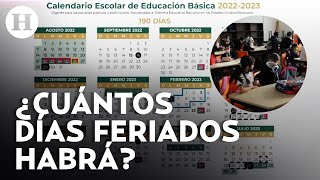 ¡Vacaciones y puentes en ciclo escolar 20232024 Conoce el calendario oficial de la SEP [upl. by Llejk]