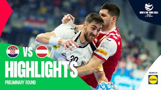 WHAT AN ENDING  Croatia vs Austria  Highlights  Mens EHF EURO 2024 [upl. by Joane]