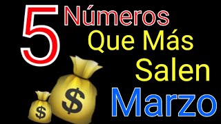 Los 5 Números Que Más PROBABILIDAD tienen de salir en Marzo y Palés 🚨 Que más repiten [upl. by Eibot]