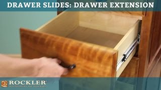 Drawer Slide Tutorial Drawer Extension [upl. by Shepp902]