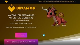 How to Play Binamon to Earn Crypto x NFT x BMON Token Overview [upl. by Innek]