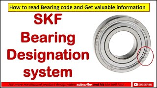 SKF Basic bearing designation  Bearing designation amp code [upl. by Omura]