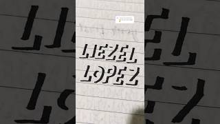 Liezel Lopez namesinshadows shadowlettering lettersbyangelica lettering calligraphy [upl. by Maccarone]