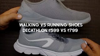 Decathlon Running Shoes  ₹799  Running vs Walking Shoes  The Desi Backpacker [upl. by Abih]