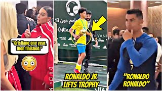 😍Ronaldo Jr lifts the Under13 Saudi Pro League trophy and Georgina announced Cristiano retirement [upl. by Jaret127]