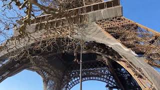 CLIMBING THE EIFFEL TOWER IN PARIS FRANCE IN 2023 VIEW FROM SECOND FLOOR [upl. by Leelah10]