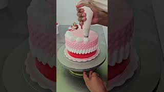 Easy ways to decorate a cake with buttercream icing [upl. by Atnohsal]