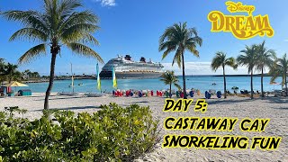 Disney Dream Day 5 Sunny Day at Castaway Cay  See You Real Soon [upl. by Gleich498]