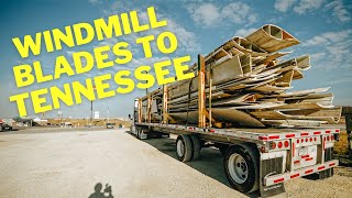 Flatbed Trucking  Windmill Blades down to Tennessee [upl. by Nuoras74]