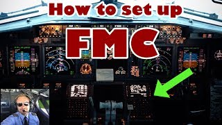 Full FMC setup  Boeing 737NG [upl. by Aitenev796]