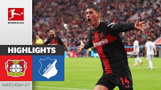 Another CRAZY Leverkusen Comeback  Leverkusen  Hoffenheim 21  Highlights  MD 27 – BL 2324 [upl. by Gnidleif]