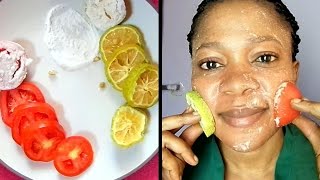 HOW QUICK DO THEY WHITEN THE SKIN THE DIFFERENCE BETWEEN LEMON TOMATOES amp BAKING SODA SCRUB [upl. by Curry934]