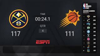 Denver Nuggets  Phoenix Suns  NBA on ESPN Live Scoreboard [upl. by Yruok548]