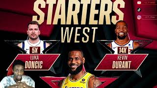 2024 NBA AllStar Starters Revealed Reaction [upl. by Ahsauqal]