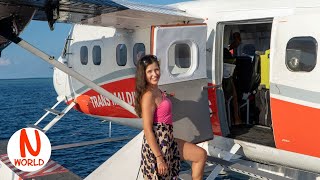 The most epic flight of my life  Maldives seaplane Trans Maldivian Airways [upl. by Andromede]