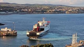 MANXMAN and BEN MY CHREE swap berths at Douglas 12th September 2023 [upl. by Reckford]