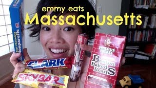 Emmy Eats Massachusetts US  tasting American sweets [upl. by Mathilda]