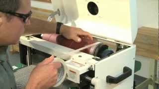 How To Install Sandpaper on the G0459 or G0459P Drum Sander [upl. by Arekahs]