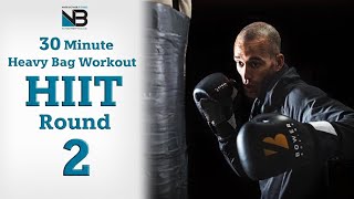 30 Minute Boxing HIIT Workout with a Heavy Bag Round 2 2022 [upl. by Derrick737]