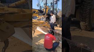 Grader blade age weldinyoutubeshorts newsubscriberhelp grader moradabad constructionequipment [upl. by Eulalia]