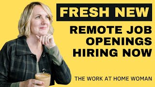 Fresh New WFH Job Openings [upl. by Gilcrest]