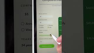 How To Use Acorns Compound Interest Calculator [upl. by Lanevuj]