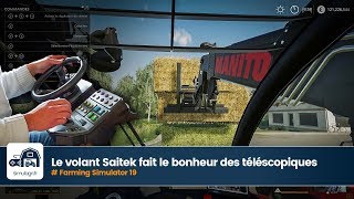 Le volant Saitek compatible Farming Simulator 19 [upl. by Saitam273]