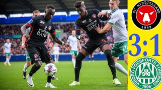 Highlights Fc Midtjylland vs Viborg FF  3  1   Danish superligaen match 2024 [upl. by Wilser]