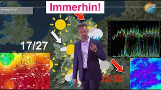 Immerhin mehr Sonne immerhin stabiler  dennoch häufig Gewitter Wettervorhersage 2531072024 [upl. by Gnilrits896]