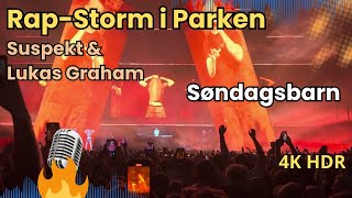 Suspekt amp Lukas Graham RapStorm i Parken 2023  4K HDR Spektakulær [upl. by Enilesoj81]