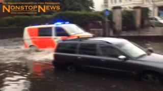 Unwetter 972014 Landunter in Oldenburg und Ganderkesee [upl. by Reahard]