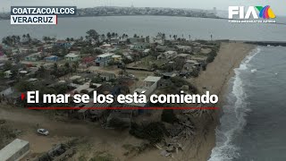 El mar se traga sus terrenos en Coatzacoalcos  NuestroMéxico [upl. by Aseen796]