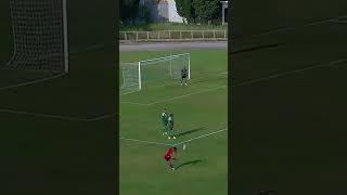 Goalkeeper scorpion save football footballshorts soccer goalkeeper [upl. by Johppa932]