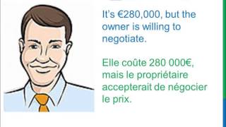 Dialogue 85  English French Anglais Français  Buy a house  Acheter une maison [upl. by Eilloh613]