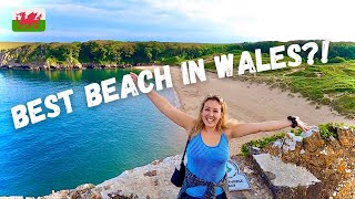 WELSH BEACHES TOUR OF PEMBROKESHIRE WALES  Barafundle Bay amp Pembroke Castle  AERIAL VIEWS [upl. by Eixor]