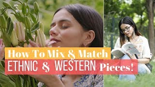 How To Mix amp Match Ethnic And Western Pieces  Komal Pandey [upl. by Ellehcan]