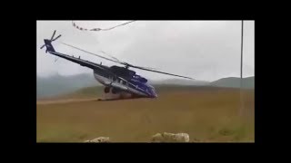 Air disaster Mil Mi171A2 crash in mount Elbrus Russia [upl. by Delcine]