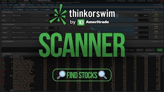 ThinkorSwim SCANNER For Swing Trading amp LongTerm Investment [upl. by Nitnerb]