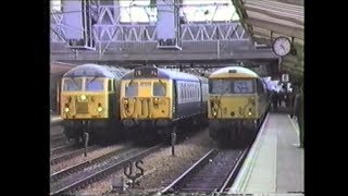 Trains In The 1980s Crewe Diesel amp Electric Variety Autumn 1988 [upl. by Orsa585]