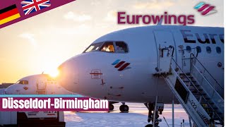 Wie gut ist Eurowings Unsere Eurowings Erfahrungen von Düsseldorf nach Birmingham [upl. by Annabela878]