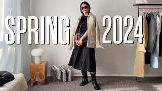 SPRING 2024 OUTFIT IDEAS  Transitional Weather Looks feat COS WConcept Acne Studios Margiela [upl. by Weisbart]