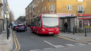 Electric Buses On London Bus Route 339 Leytonstone  Shadwell [upl. by Aicelav]