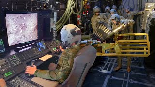 US Combat Crew Demolish Ground Targets From Feared AC130 in the Air [upl. by Ala]