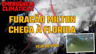 AO VIVO URGENTE A CHEGADA DO FURACÃO MILTON À FLÓRIDA [upl. by Monte563]