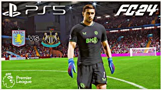 PS5  FC24  HIGHLIGHT  Aston Villa VS Newcastle Utd  Premier League  Realistic Graphics Gameplay [upl. by Dinnie]