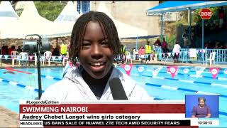 Chebet and Matimu win the Nairobi NCAA Junior Age Groups Swimming Championship [upl. by Luisa]