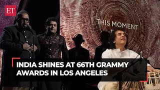 Grammy Awards 2024 Zakir Hussain honoured for Pashto Shankar Mahadevan for This Moment [upl. by Waiter]