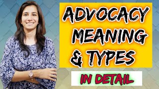 Advocacy  Meaning amp Types  BEdMEdUGC NET Education  Inculcate Learning  By Ravina [upl. by Davena]