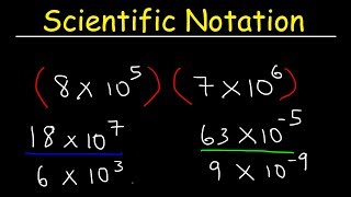 Scientific Notation  Multiplication and Division [upl. by Menides]