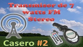 ✅Transmisor 7 watts c1970 casero 2da parteTransmitter fm 7 watts c1970 home second part [upl. by Kecaj]